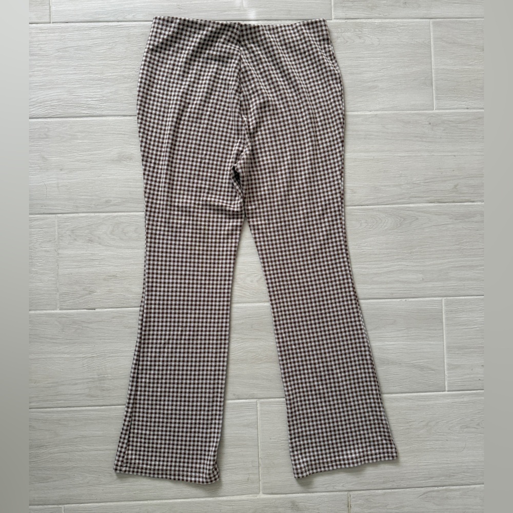 Baevely Brown Gingham Pants - Picture 3 of 4